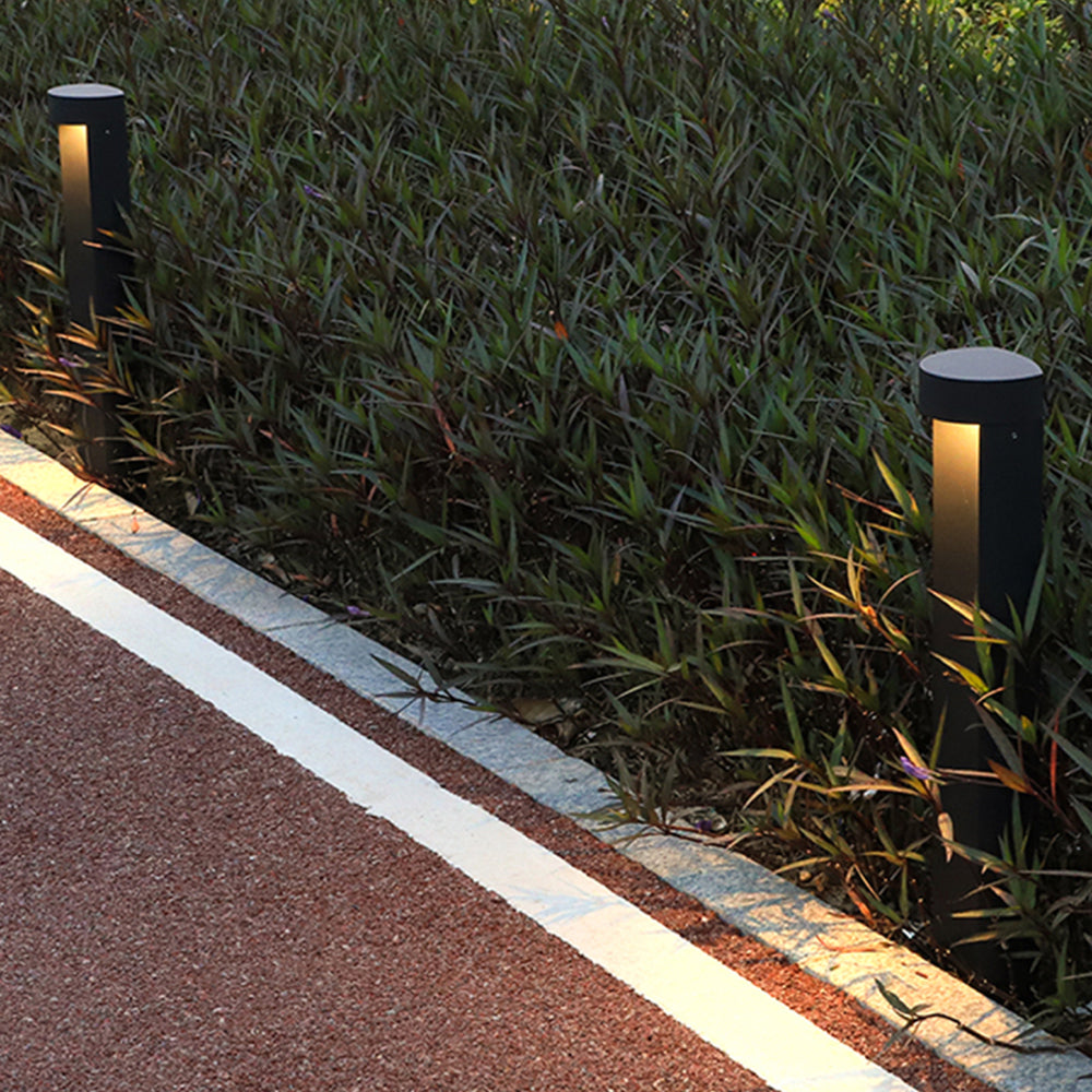 Ray Moderne Lampadaire Extérieur LED Noir Métal/Verre Jardin Couloir - Neutralighting
