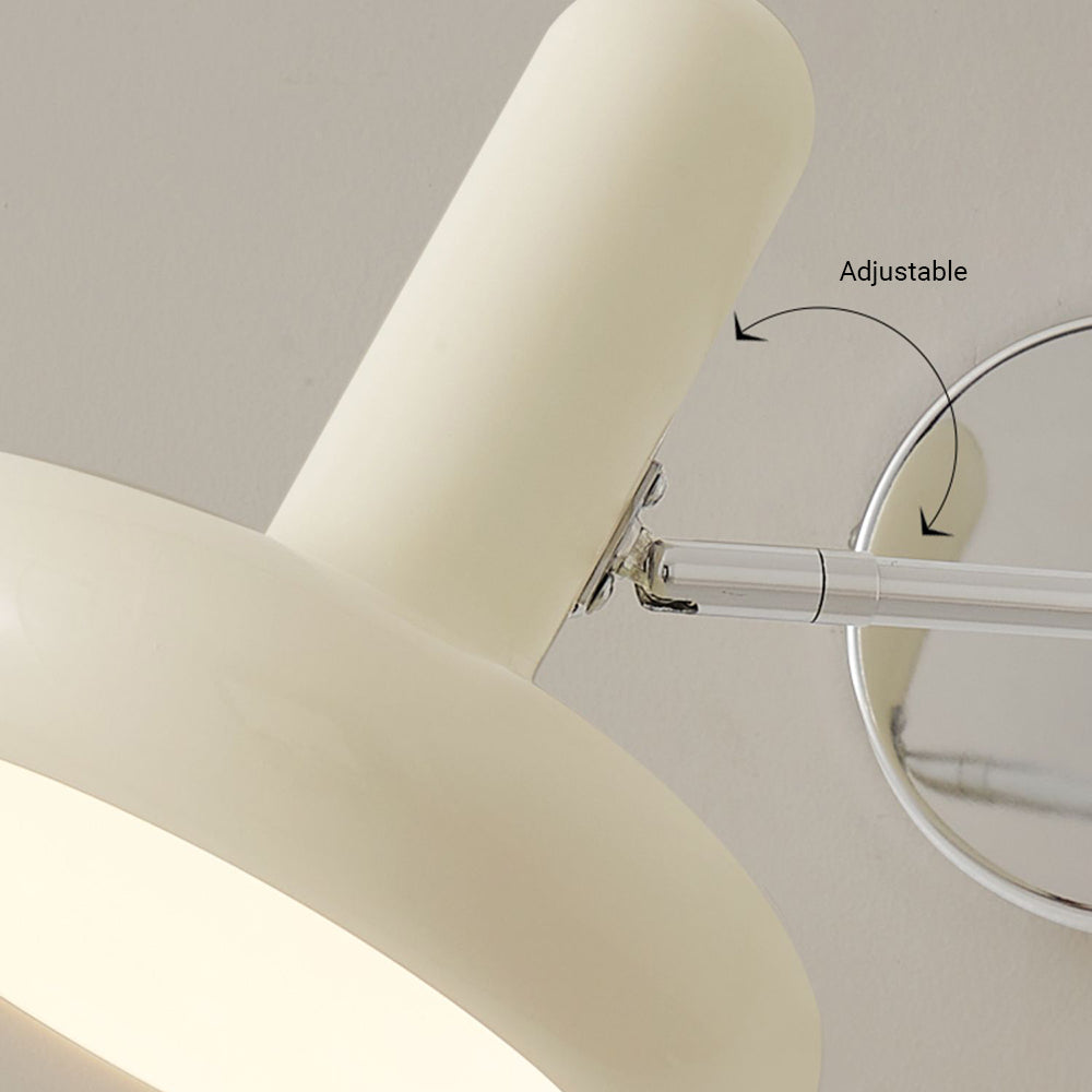 Arisha Applique Murale Orientable Scandinave, Métal, Blanc, Salon - Neutralighting