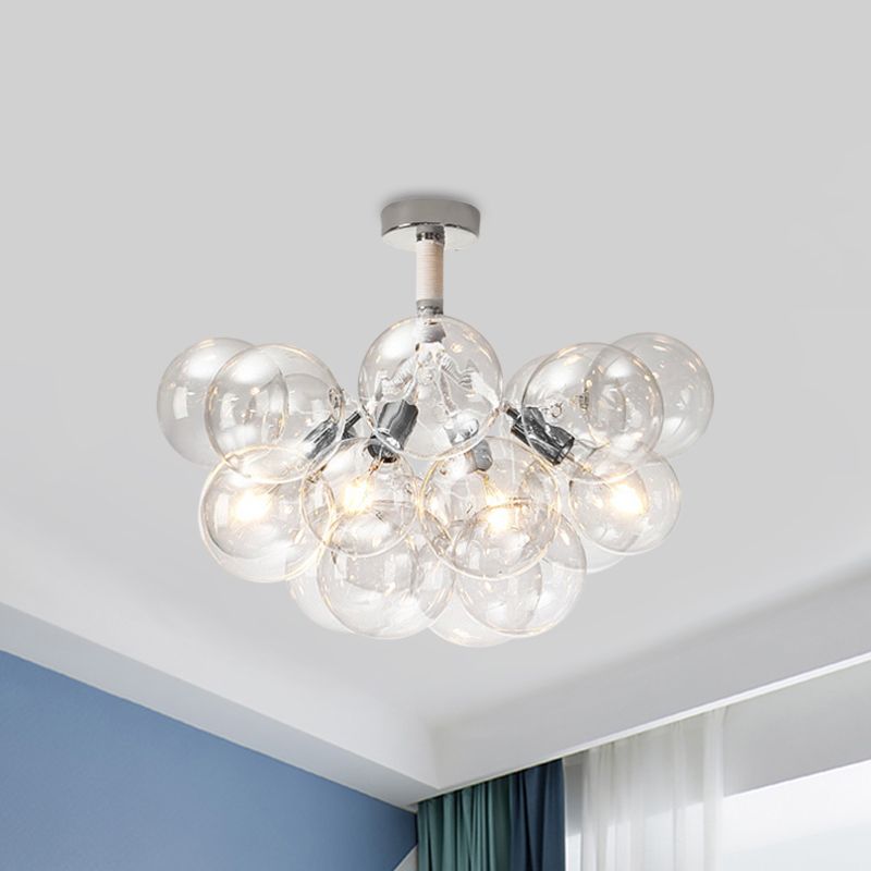 Valentina Moderne LED Plafonnier Doré/Chromé Verre Salle à manger - Neutralighting