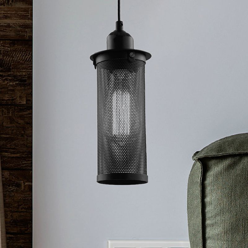 Arisha Industrielle LED Suspension Noir Métal Salon Chambre à coucher - Neutralighting