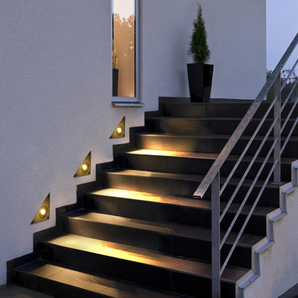 Ray Lampe Extérieur Triangulair Moderne, Métal/Verre, Noir, Extérieur - Neutralighting