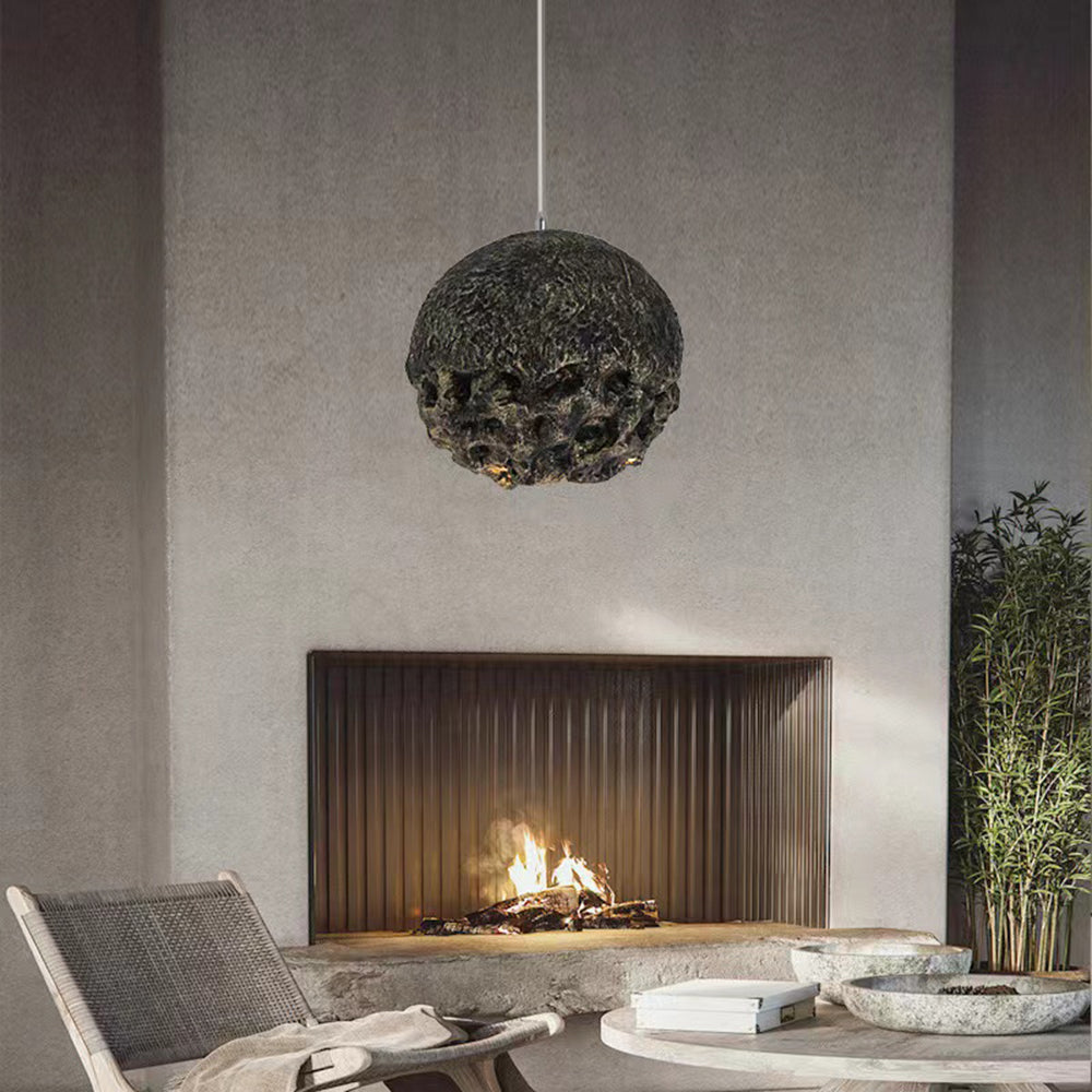 Avi Suspension Irrégulier Naturelle, Résine/Acrylique, Bleu/Gris/Bronze, Salon - Neutralighting