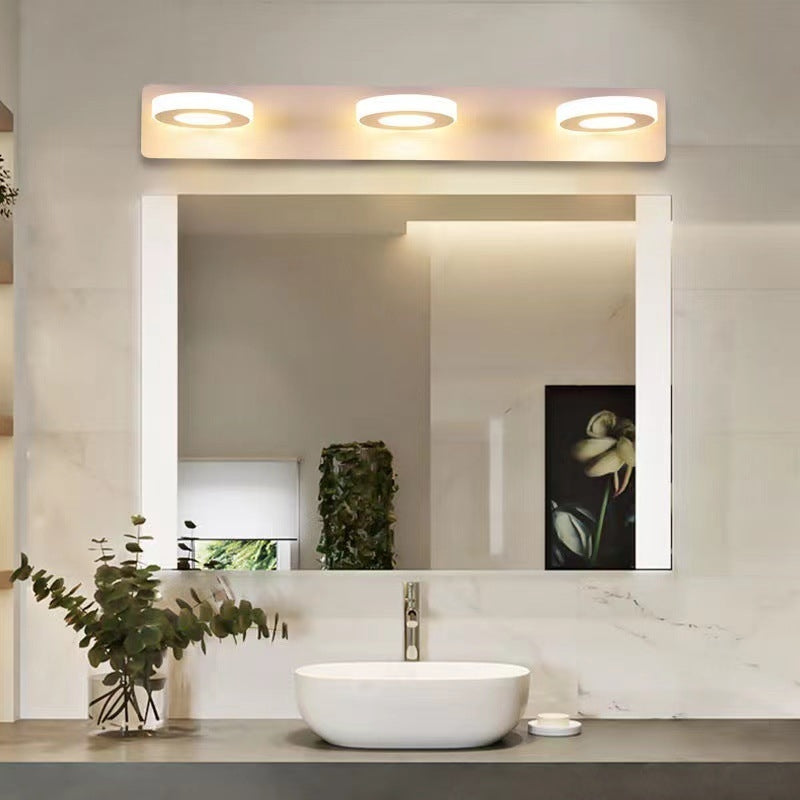Arisha Applique Murale Nordique Simple Métal/Acrylique Blanc Salle de Bain - Neutralighting
