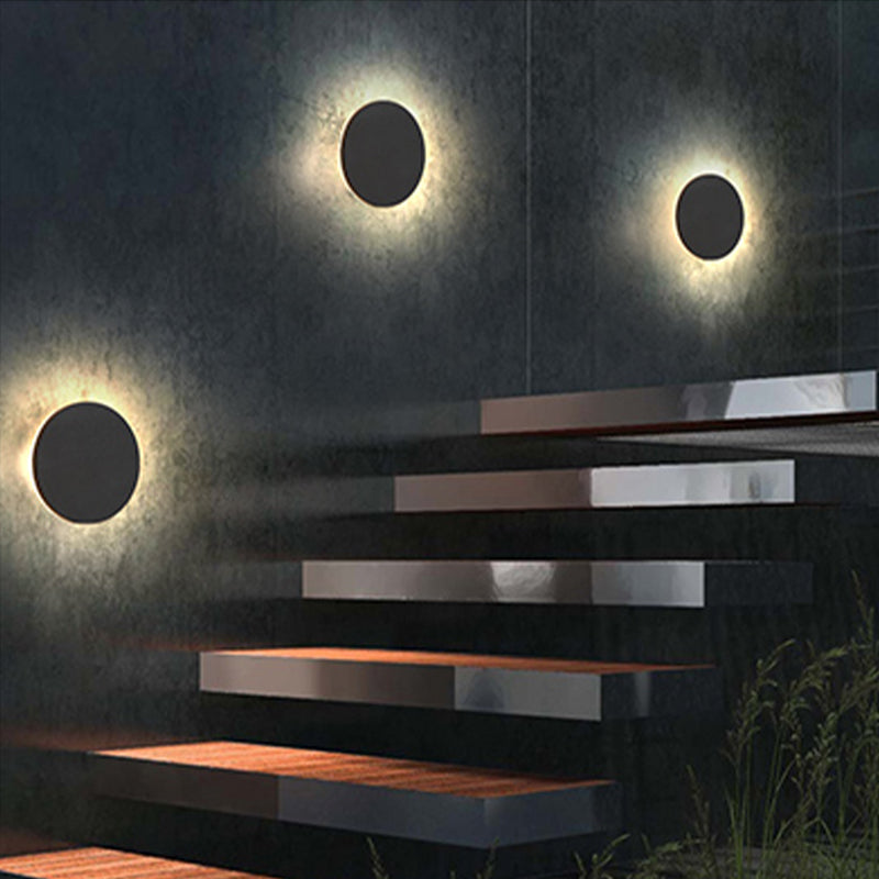 Klyne Applique Murale Rond/Carré Moderne Noir/Blanc. Cour - Neutralighting