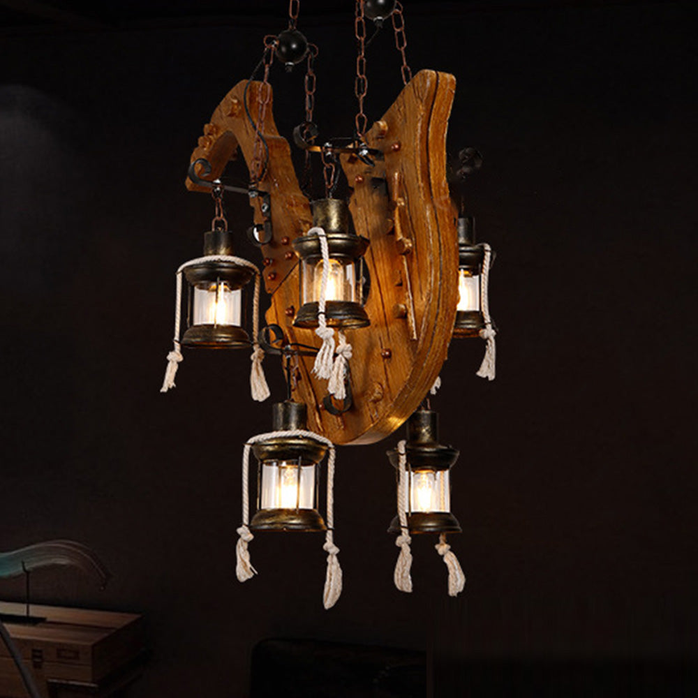 Epoch Suspension Saxophone Retro, Metal/Bois, Noir/Marron, Salon - Neutralighting