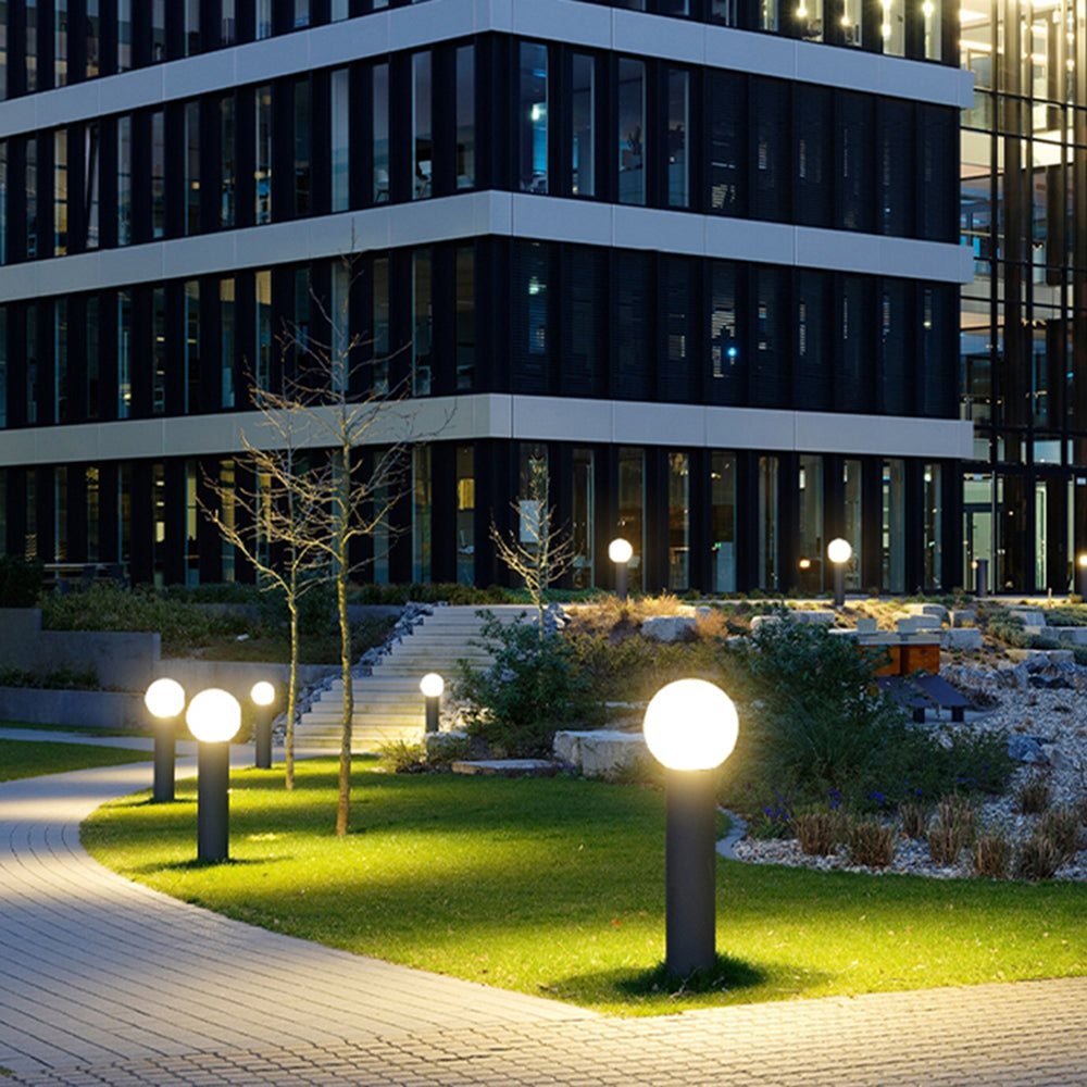 Ray Moderne LED Lampadaire Extérieur Noir Métal Allée Cour - Neutralighting