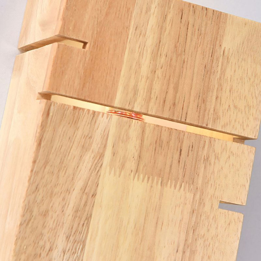 Muto Applique Murale Rectangulaire Moderne Simple LED Bois Brut Chambre à Coucher/Salon - Neutralighting