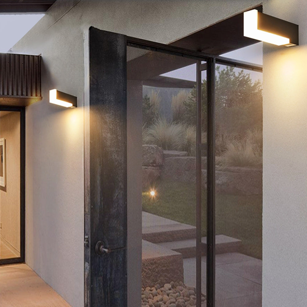 Ray Géométrique LED Applique Murale Noir Métal Acrylique Allée - Neutralighting