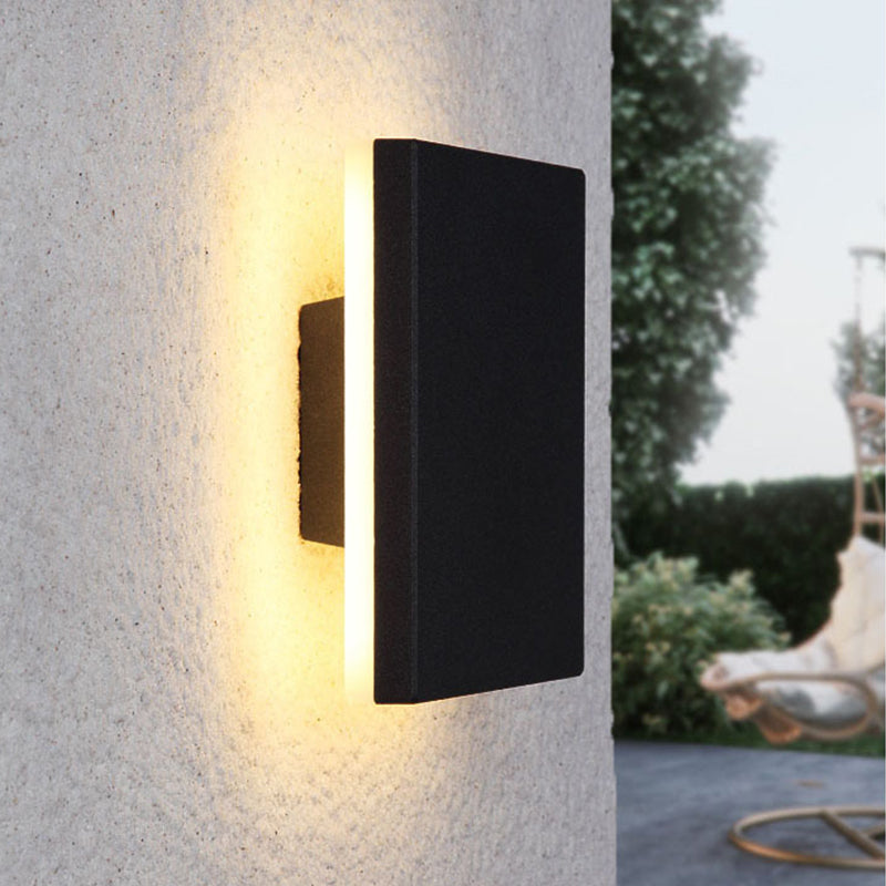 Klyne Applique Murale Rond/Carré Moderne Noir/Blanc. Cour - Neutralighting