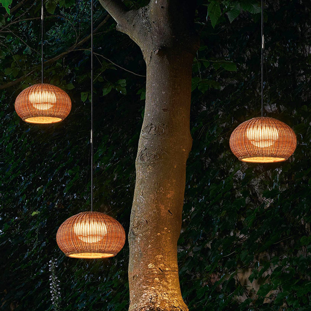 Ritta Suspension Extérieure Landerne Simple, Bambou, Bois, Jardin - Neutralighting
