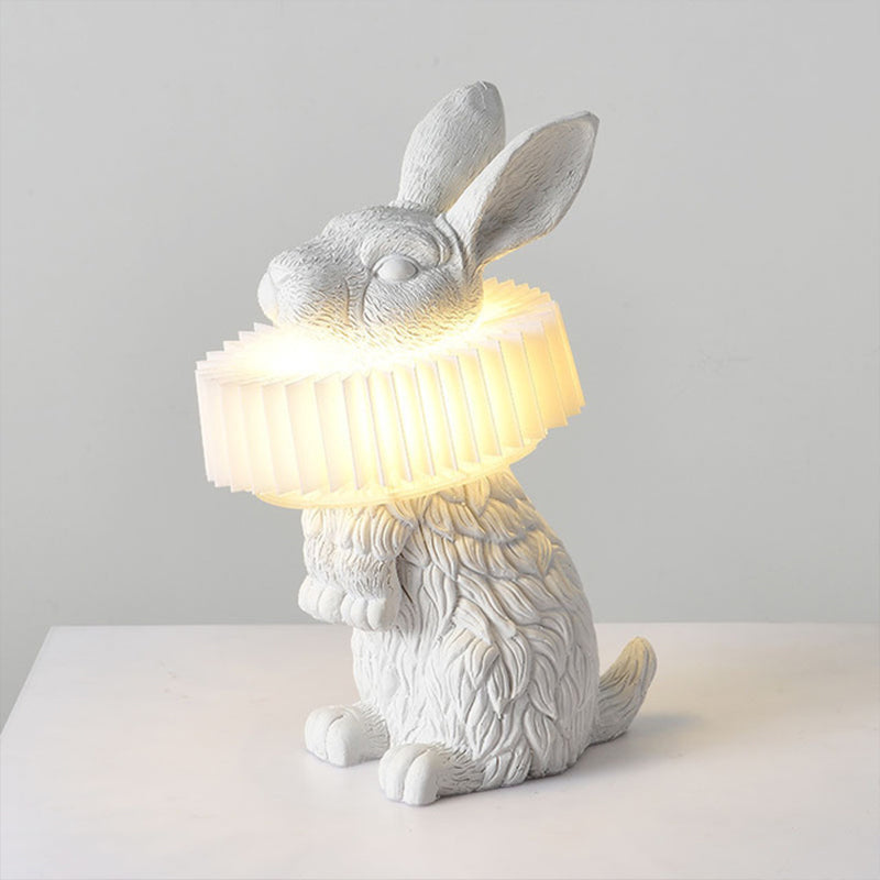 Lampe de Table lapin Moderne, Résine, Blanc, Salon