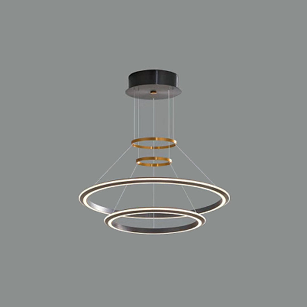 Arisha Suspension Ronde Minimaliste, Métal, Noir/Blanc, Salle de Séjour/Chambre à Coucher - Neutralighting