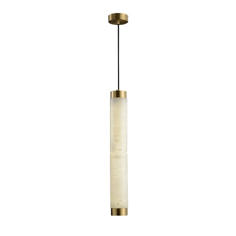 Lira Cylindrical Alabaster Pendant Light - Letslighting