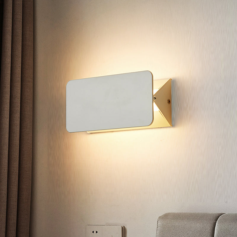 Ray Applique Murale Rectangulaire Moderne, Métal, Blanc, Jardin - Neutralighting