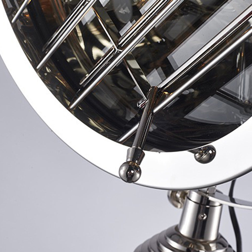 Mira Moderne Industrielle Lampadaire Trépied Rétro Métal Chromé/Bureau/Salon