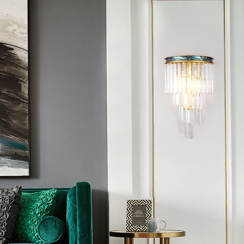 Ray Applique Murale Moderne/Nordique, Cristal Or, Chevet de Chambre/Hôtel - Neutralighting
