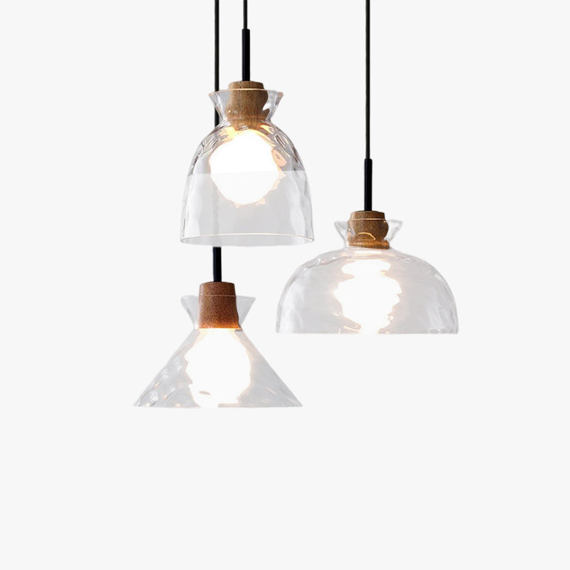 Arisha Suspension Dôme Vintage, Verre, Marron, Salon - Neutralighting
