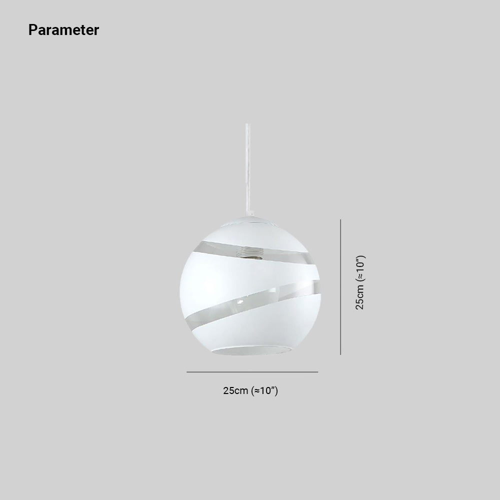 Valentina LED Suspension Noir/Blanc Metal Verre Salon Chambre à coucher - Neutralighting