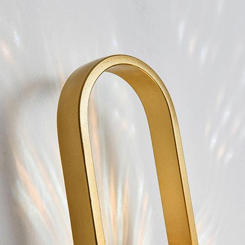 Valentina Applique Murale Globe Led Moderne, Métal, Or/Noir, Chambre - Neutralighting