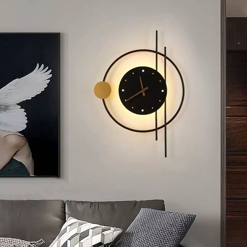 Selyn Applique Murale Led Moderne. Chambre. Noire/Or