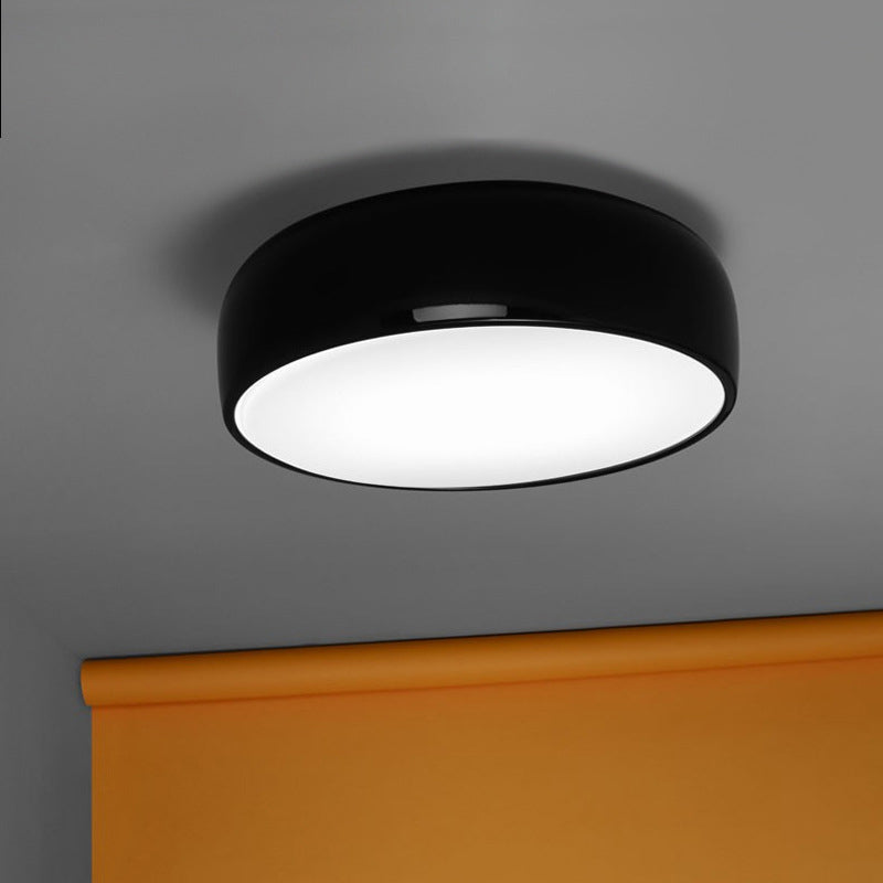 Arisha Plafonnier Bol Moderne, Métal/Acrylique, Noir/Blanc, Salon - Neutralighting
