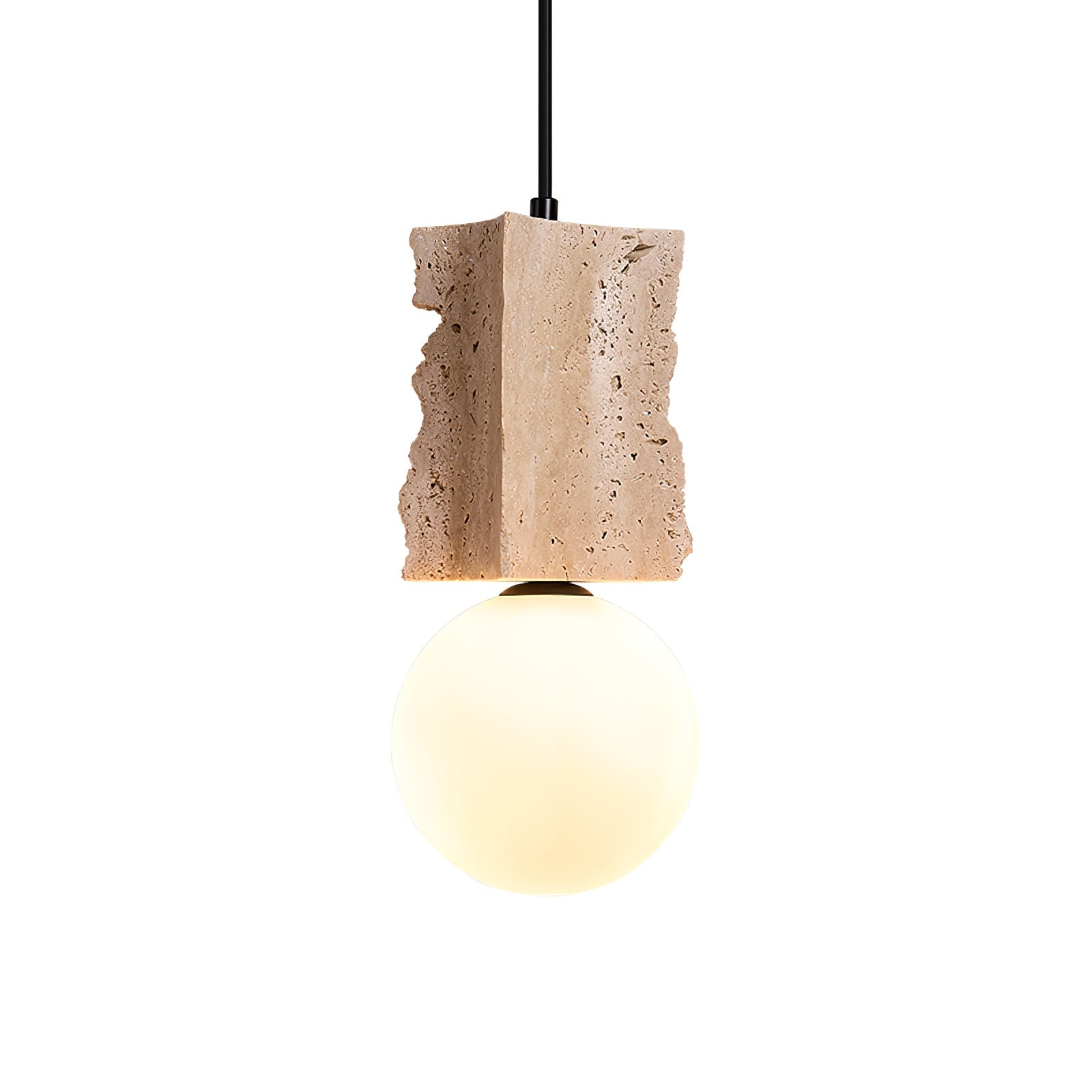 Travertine Raw Edge Pendant Light - Letslighting