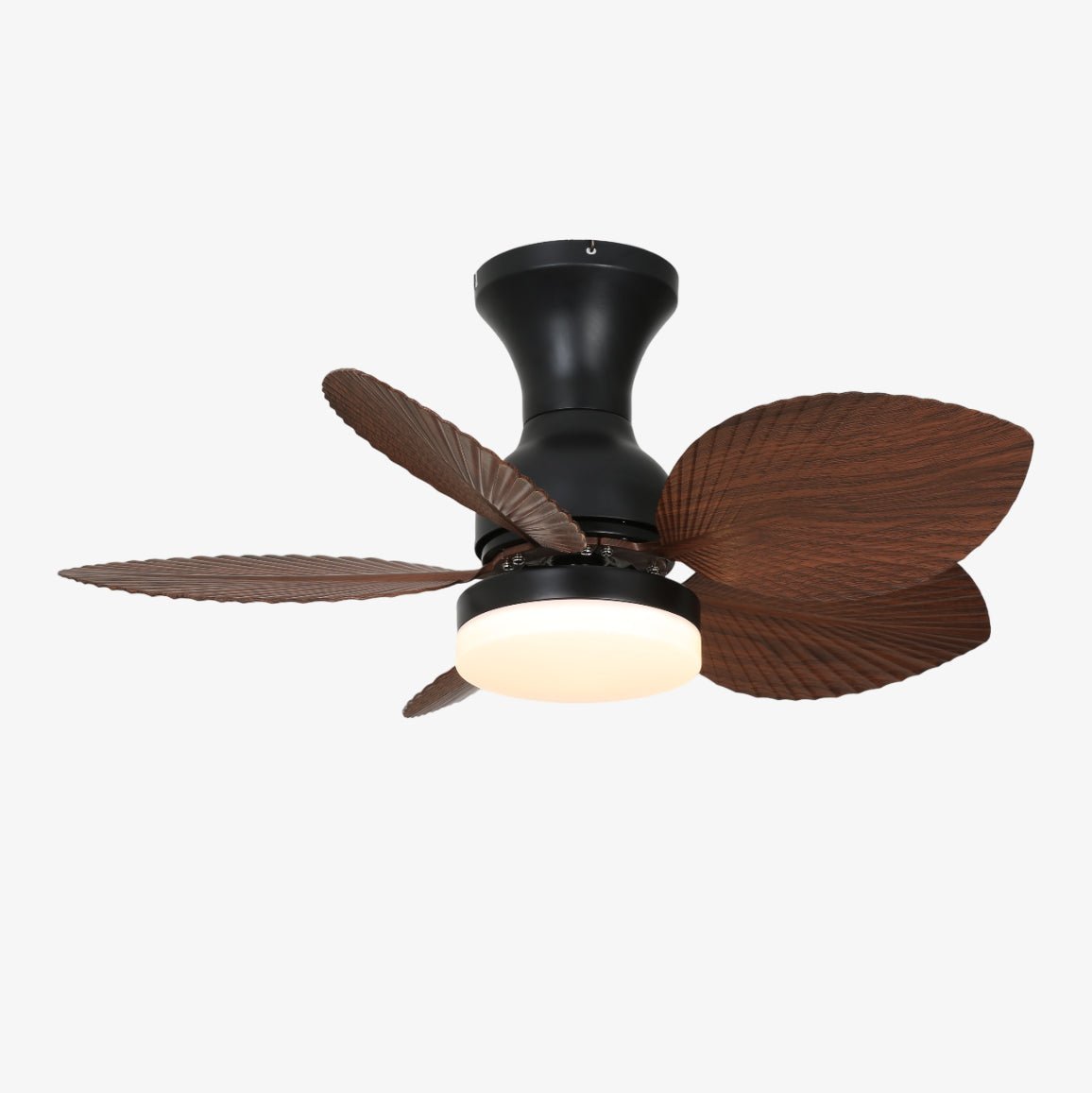 Plafonnier Ventilateur Florence en Bois Vintage, vue de dessus