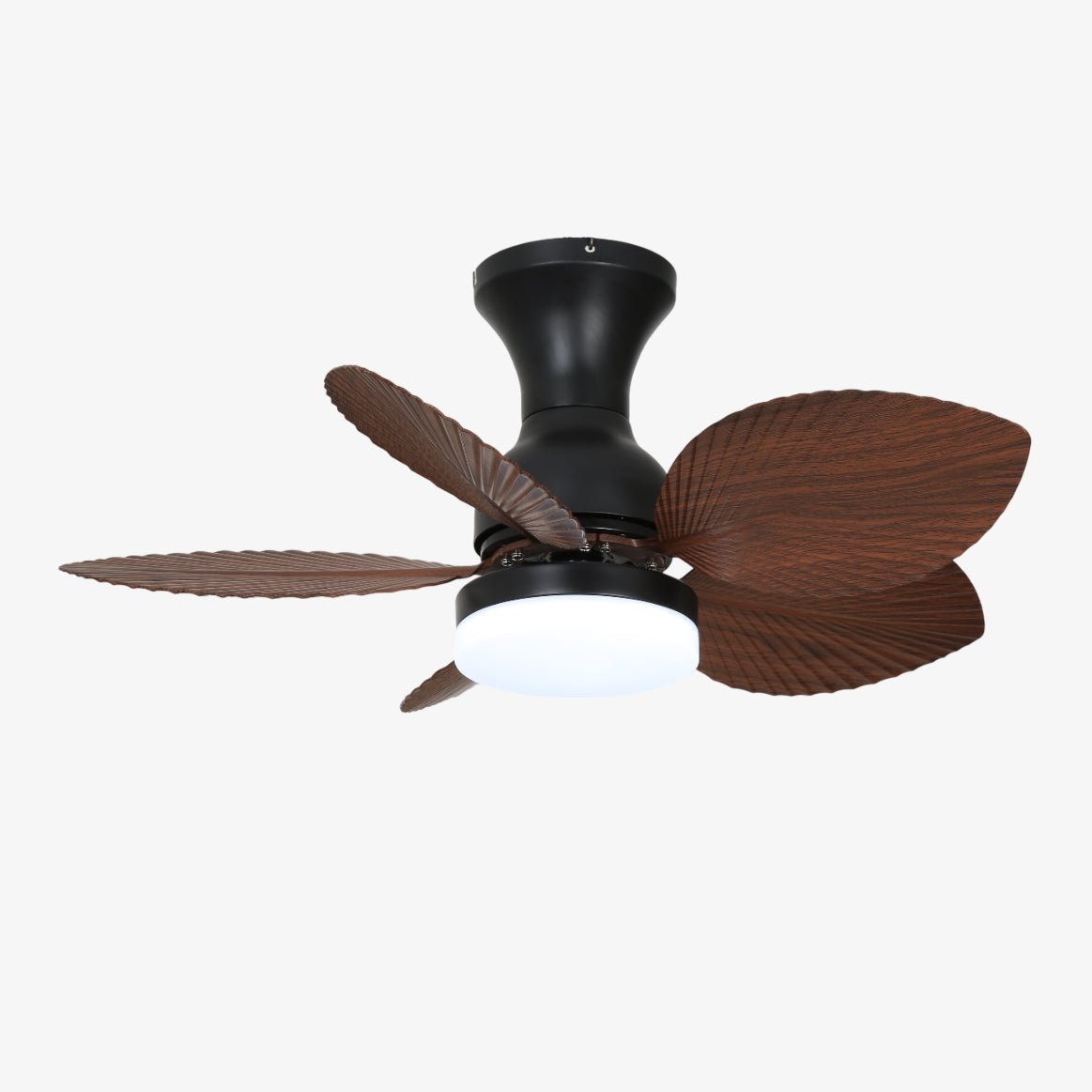 Plafonnier Ventilateur Florence en Bois Vintage avec télécommande