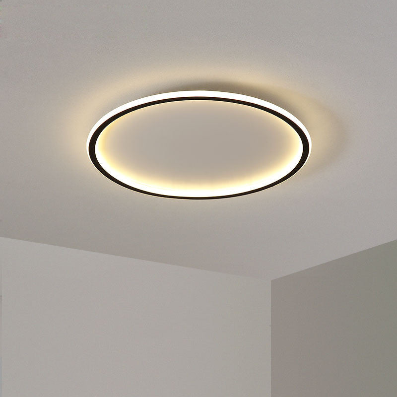 Quasso Plafonnier Rond ModerneBlanc/Noir. Salon - Neutralighting