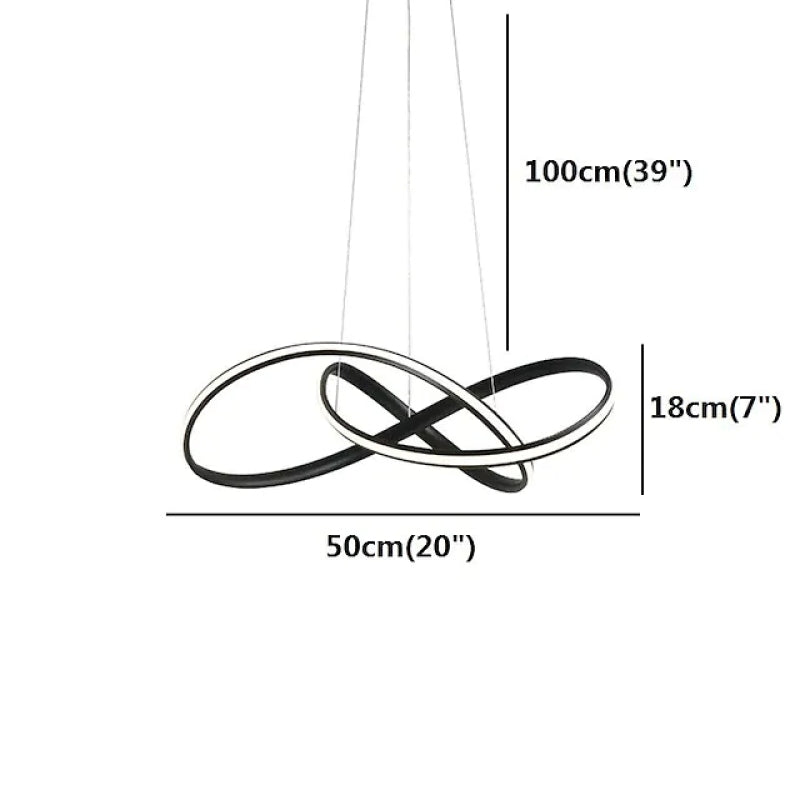 Arisha Suspension Linéaire Moderne, Metal/Gel de Silice, Blanc/Noir, Salon - Neutralighting