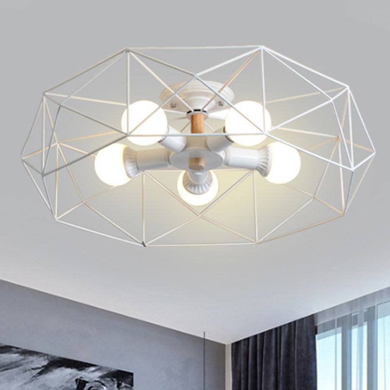 Arisha Moderne LED Plafonnier Doré/Blanc Métal Salon Chambre à coucher - Neutralighting