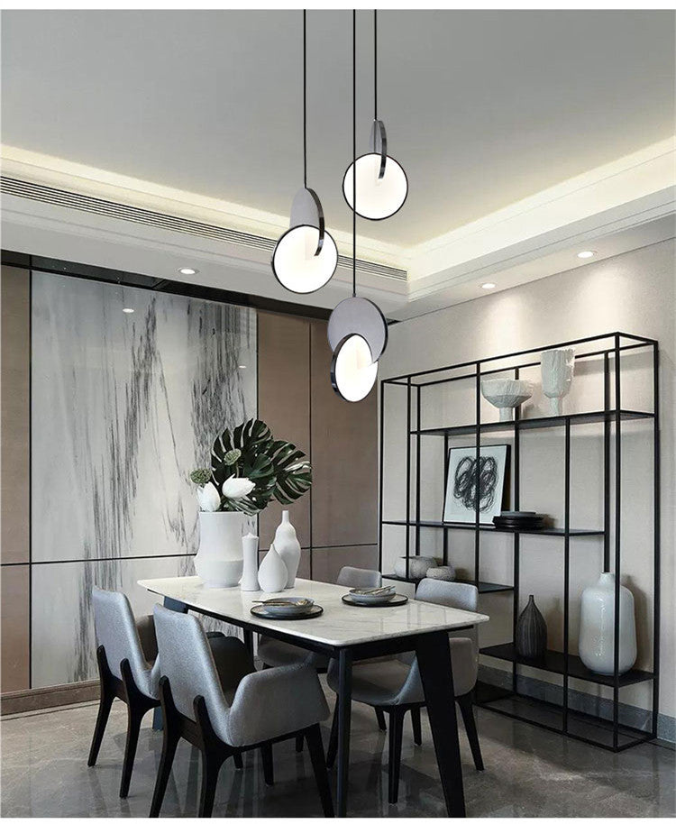 Arisha Luminaires Suspension Minimaliste Métal Or/Argent Salon - Neutralighting