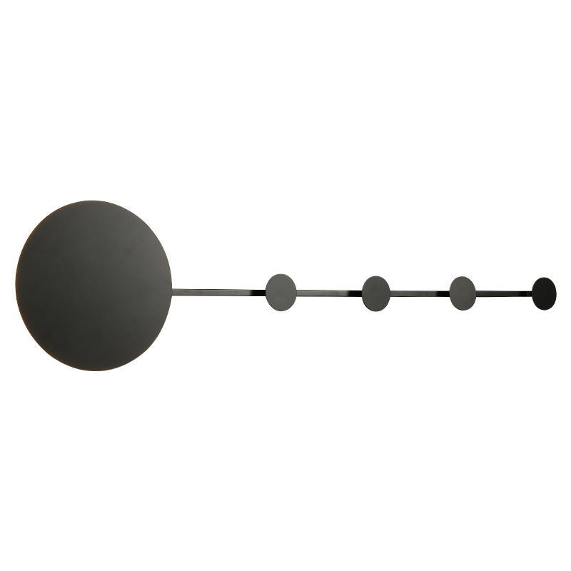 Arisha Porte-manteau Applique Murale Linéaire Moderne, Métal, Noir/Blanc, Chambre - Neutralighting