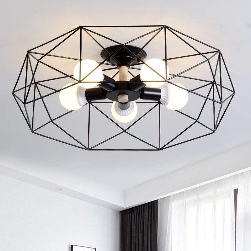 Arisha Moderne LED Plafonnier Doré/Blanc Métal Salon Chambre à coucher - Neutralighting