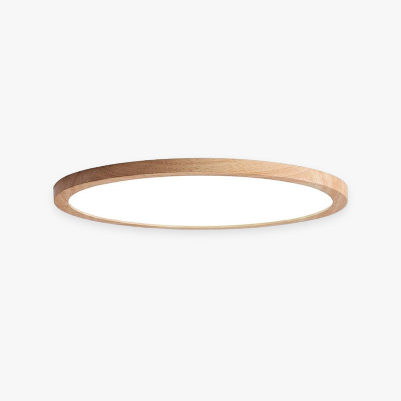 Aven Plafonnier Rond Moderne. Bois Salon - Neutralighting