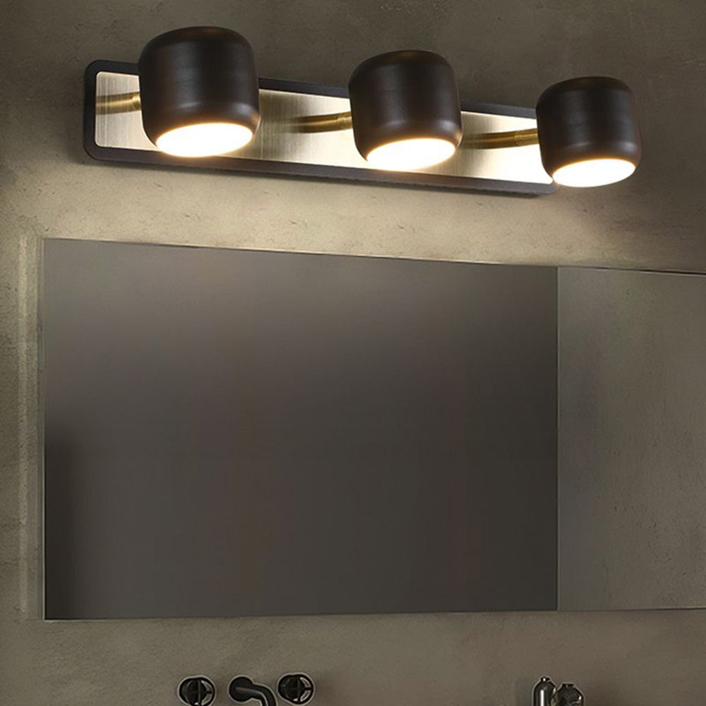 Arisha Applique Murale Cylindrique Moderne Métal/Acrylique Noir/Blanc Salle de Bain - Neutralighting