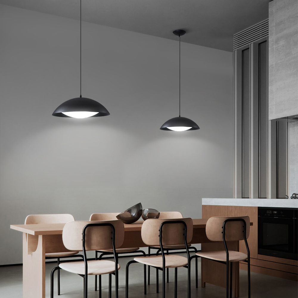 Valentina Suspension Moderne Minimaliste Blanc Métal Salle à Manger - Neutralighting