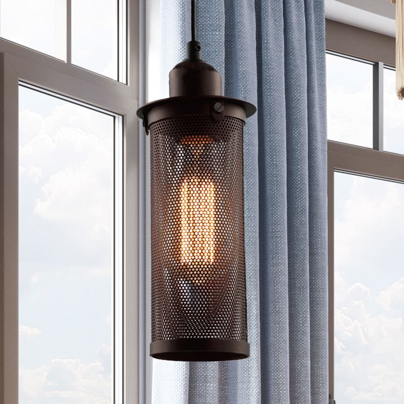 Arisha Industrielle LED Suspension Noir Métal Salon Chambre à coucher - Neutralighting