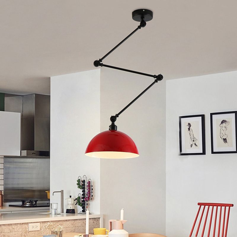 Aria Dôme Moderne LED Suspension Noir/Vert Métal Chambre à coucher - Neutralighting