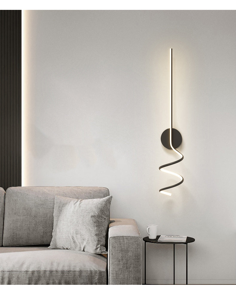 Arisha Applique Murale LED Spirale Moderne Pour Chambre, Couloir, Salon - Neutralighting
