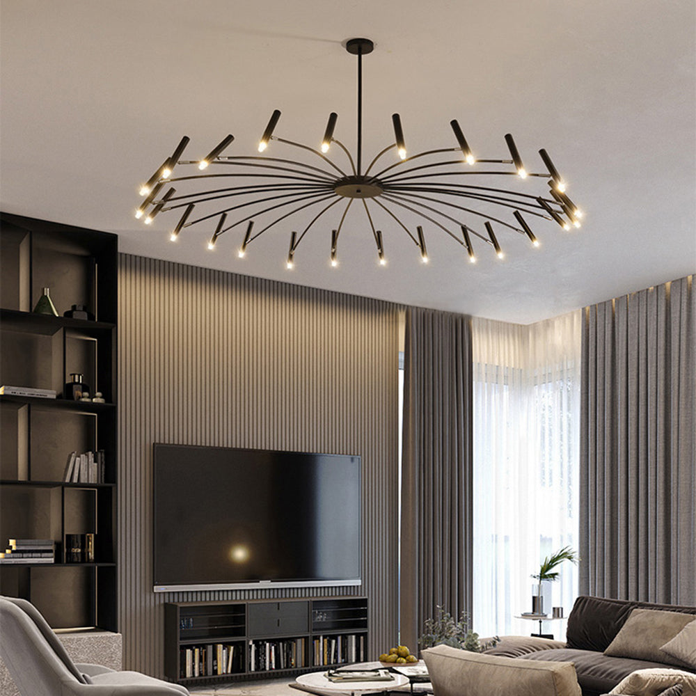 Theno Lustre Simple Noir/Blanc Etude/Salon/Salle à Manger - Neutralighting