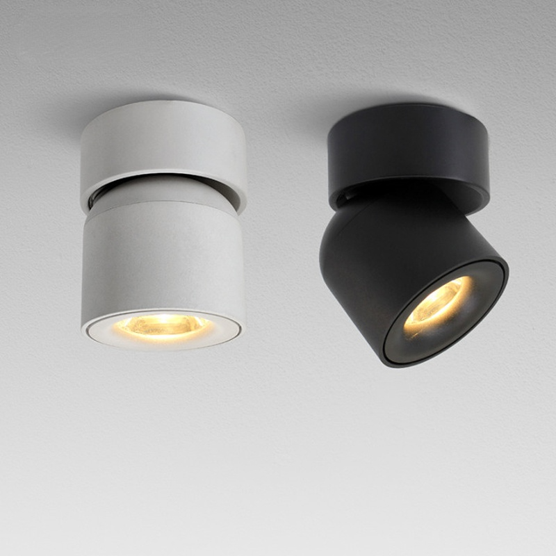 Arisha Plafonnier Spot LED Encastré Modern, Métal, Noir/Blanc, Salon/Salle à Manger - Neutralighting