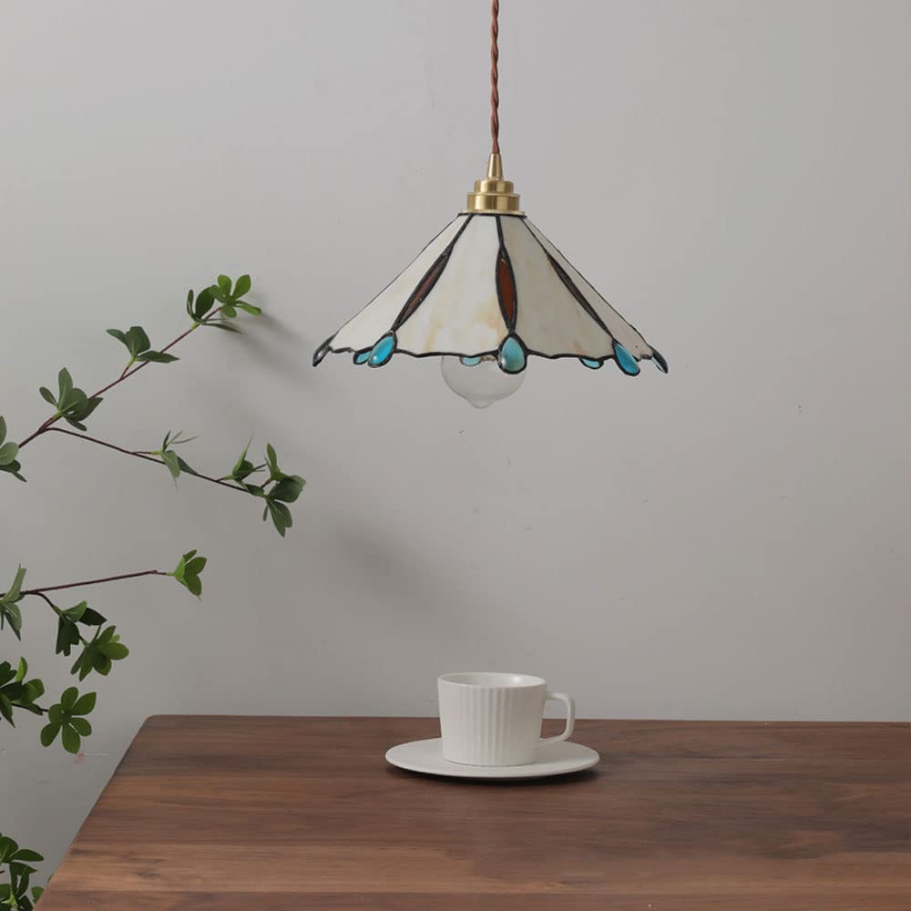 Tiffany Vintage Suspension Métal/Verre Chambre/Salon/Entrée - Neutralighting