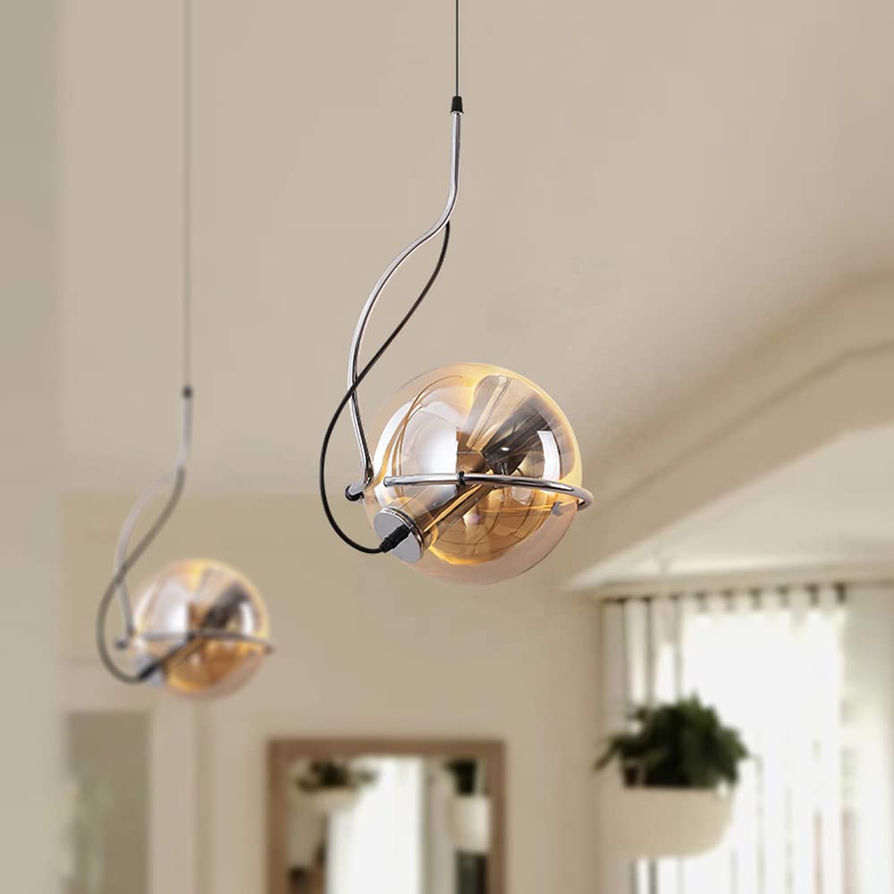 Valentina Américain Vintage Suspension Verre Salon/Chambre À Coucher - Neutralighting