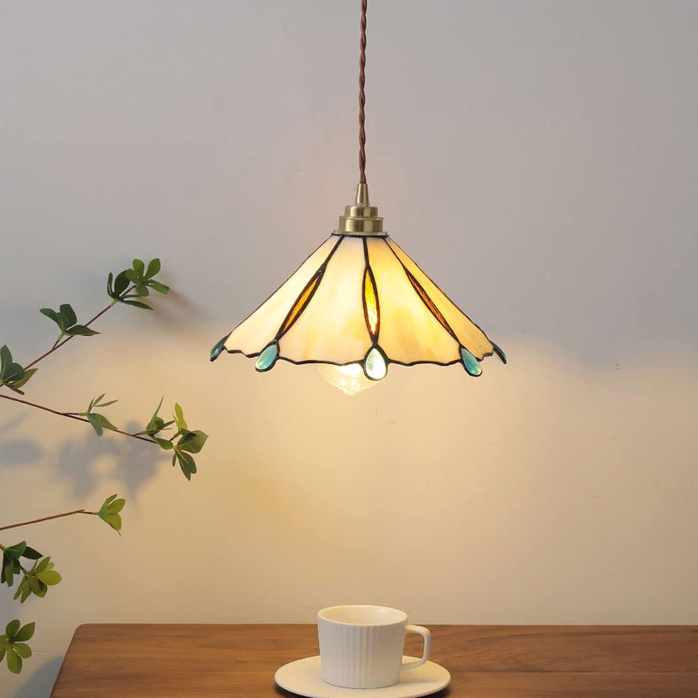 Tiffany Vintage Suspension Métal/Verre Chambre/Salon/Entrée - Neutralighting