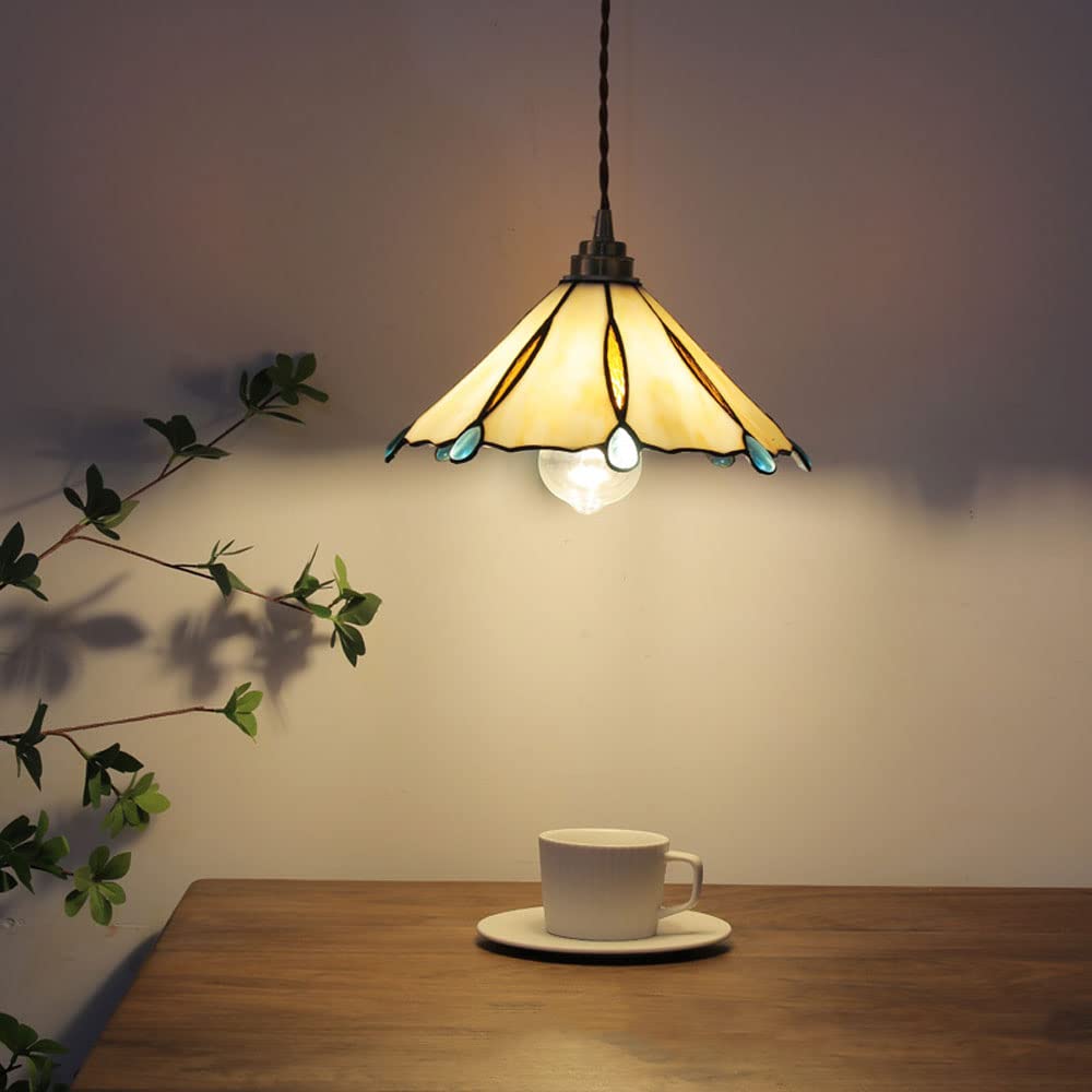 Tiffany Vintage Suspension Métal/Verre Chambre/Salon/Entrée - Neutralighting