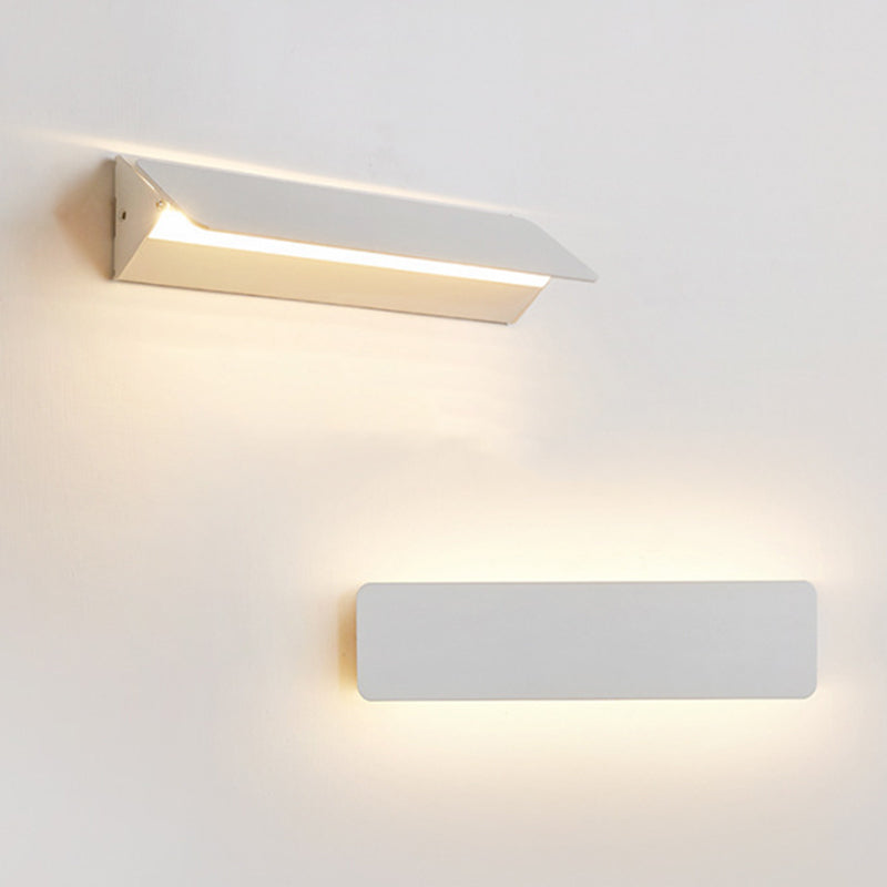 Ray Applique Murale Rectangulaire Moderne, Métal, Blanc, Jardin - Neutralighting