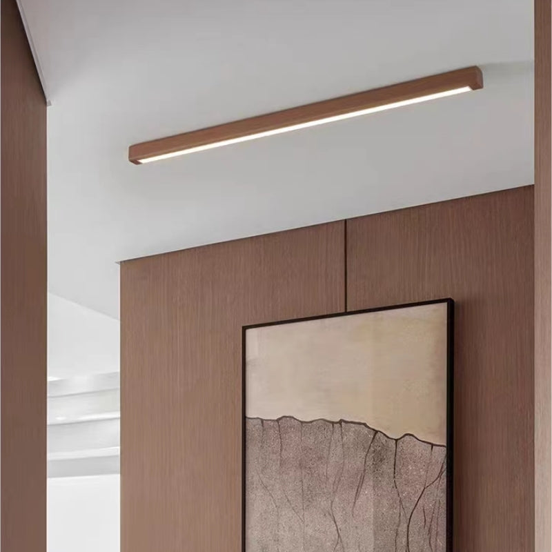 Urien Plafonnier Longue Linéaire Simple. Bois. Couloir/Chambre - Neutralighting