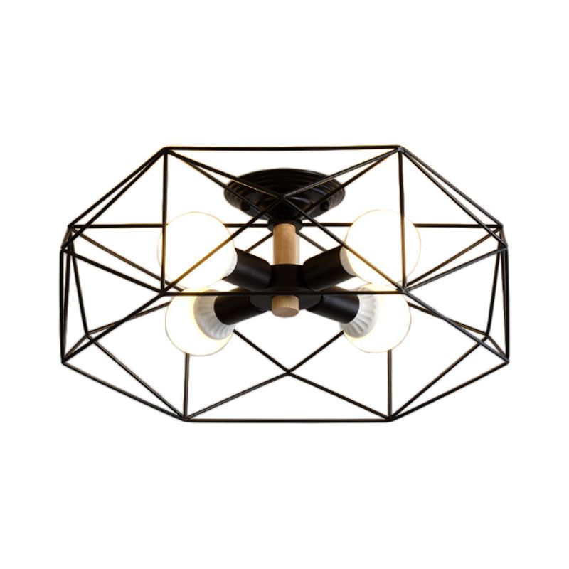 Arisha Moderne LED Plafonnier Doré/Blanc Métal Salon Chambre à coucher - Neutralighting