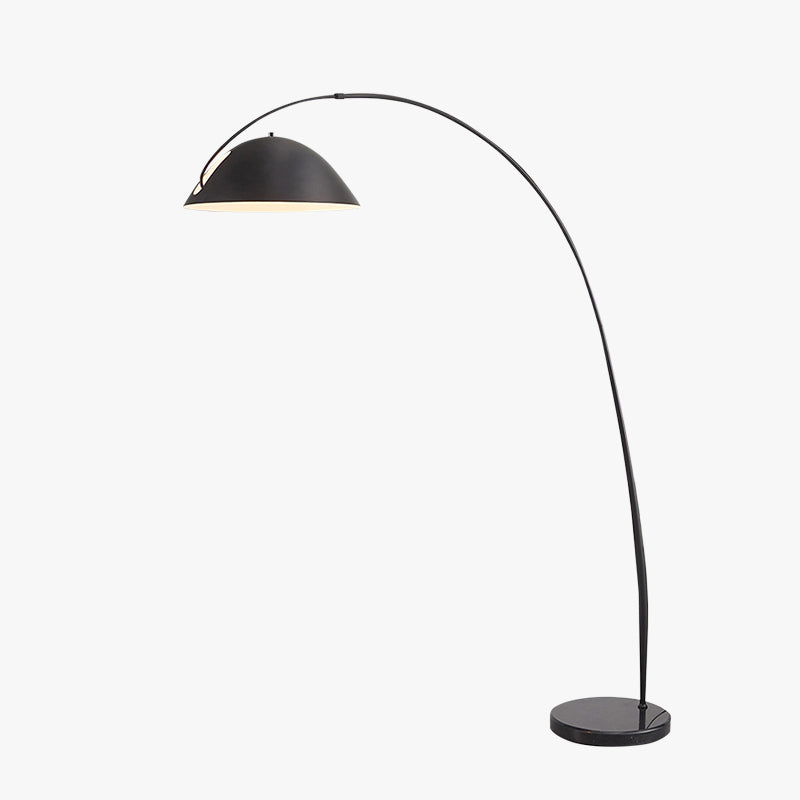 Arisha Lampadaire Canne à Pêche Simple, Métal, Noir, Salon - Neutralighting